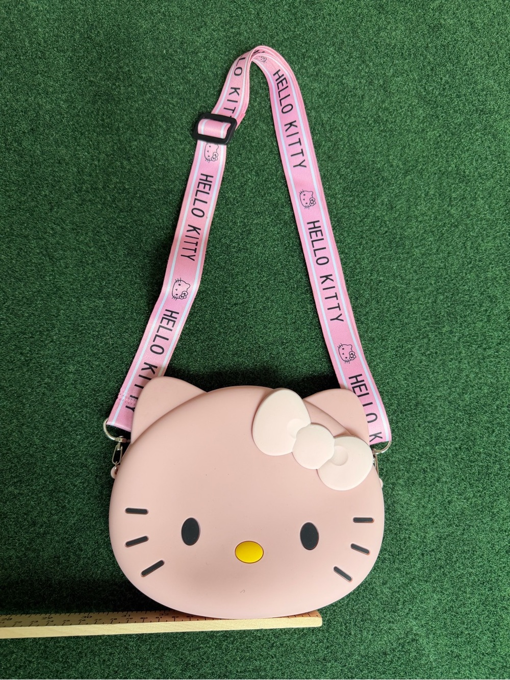 Hello Kitty Light Pink Kids Crossbody Purse with Branded Strap